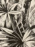 Black/White Monochrome Leaf & Flower Print