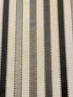 Black & Shades of Grey Satin Stripes on Silk.