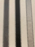 Black & Shades of Grey Satin Stripes on Silk.