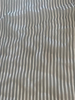 Black/White Stripe on Yoryu Silk Chiffon