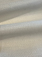 Ivory Herringbone Linen Heavy Furnishing