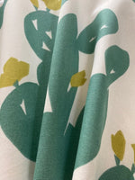 Forest Green/Lime Cactus on Cotton "Scion - Opunita"