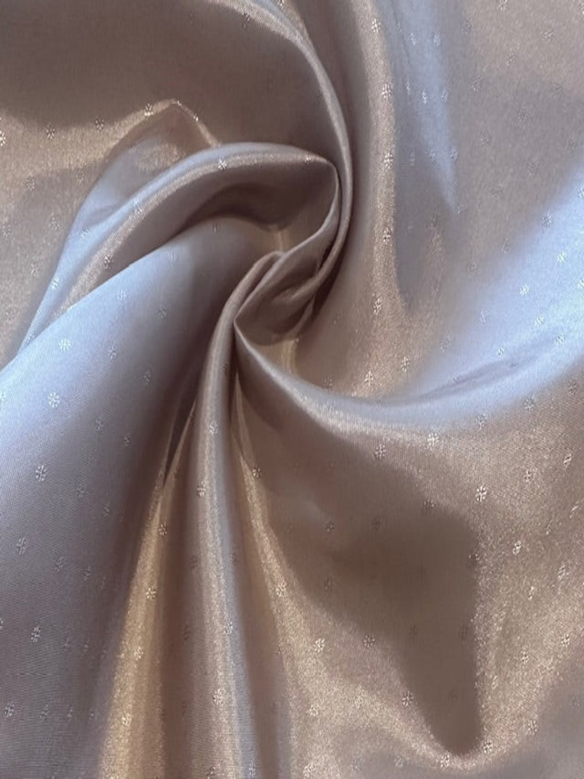 Cappuccino Taffeta Lining with Self Coloured Dot