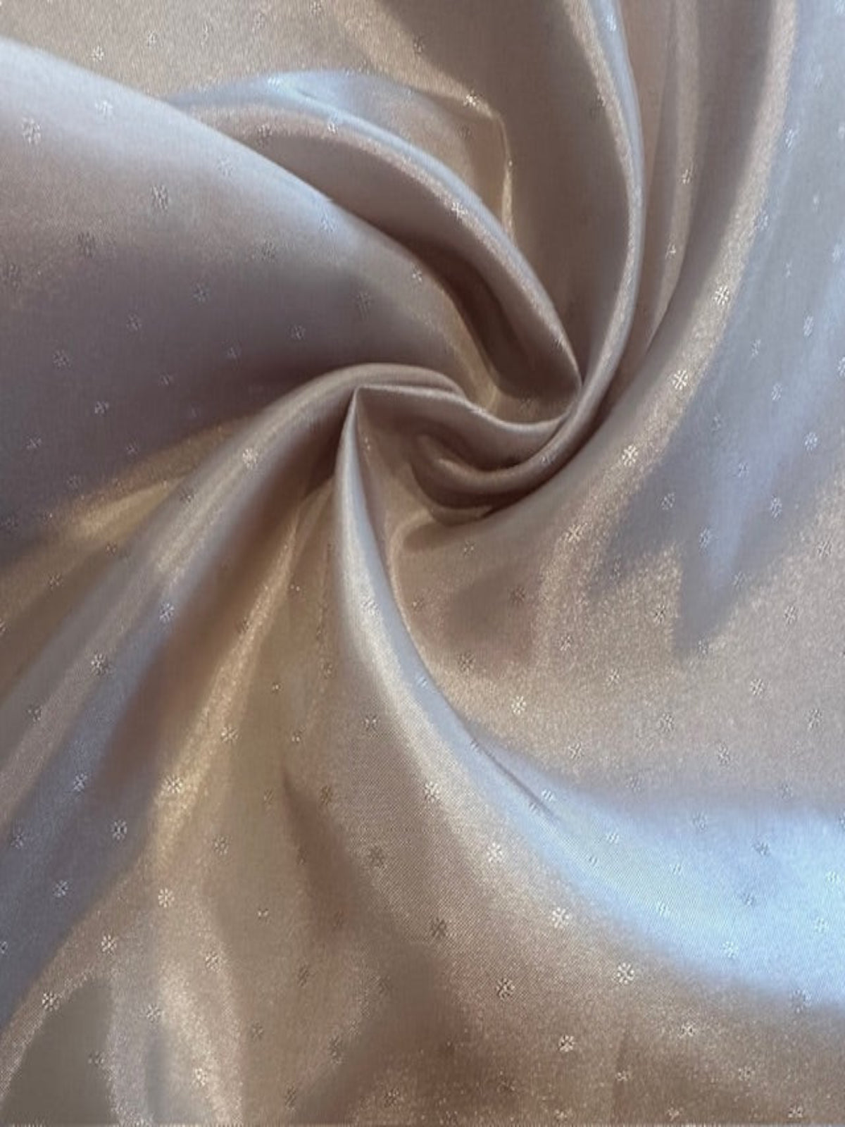 Cappuccino Taffeta Lining with Self Coloured Dot