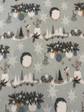 Cosy Christmas Seasonal Centre Pieces on Cotton