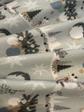 Cosy Christmas Seasonal Centre Pieces on Cotton