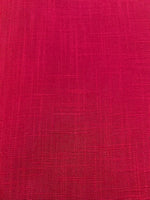 Cerise Linen/Viscose Mix, Slubbed Look