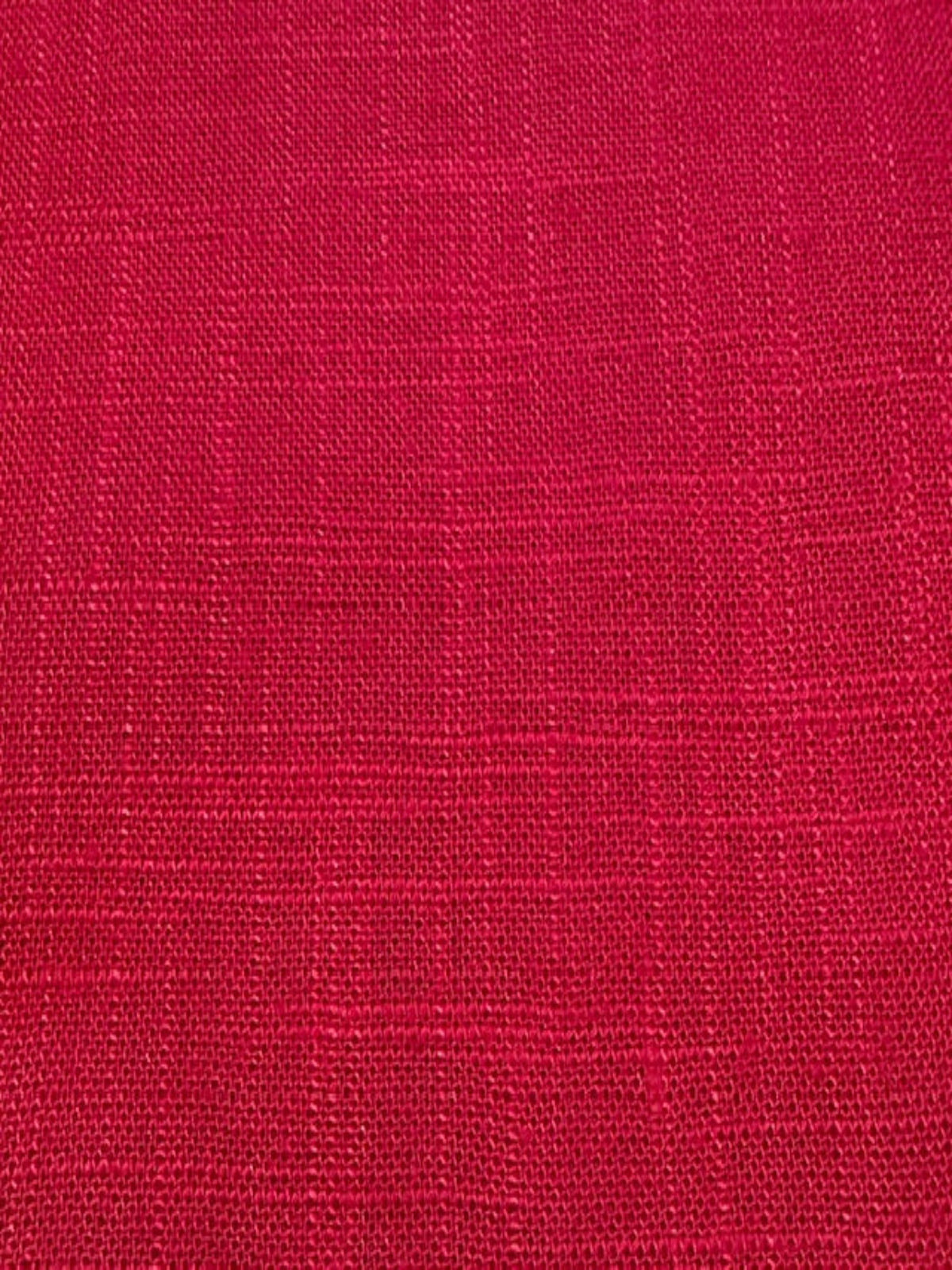 Cerise Linen/Viscose Mix, Slubbed Look
