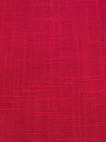 Cerise Linen/Viscose Mix, Slubbed Look