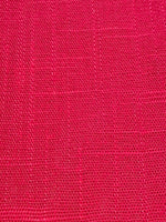 Cerise Linen/Viscose Mix, Slubbed Look