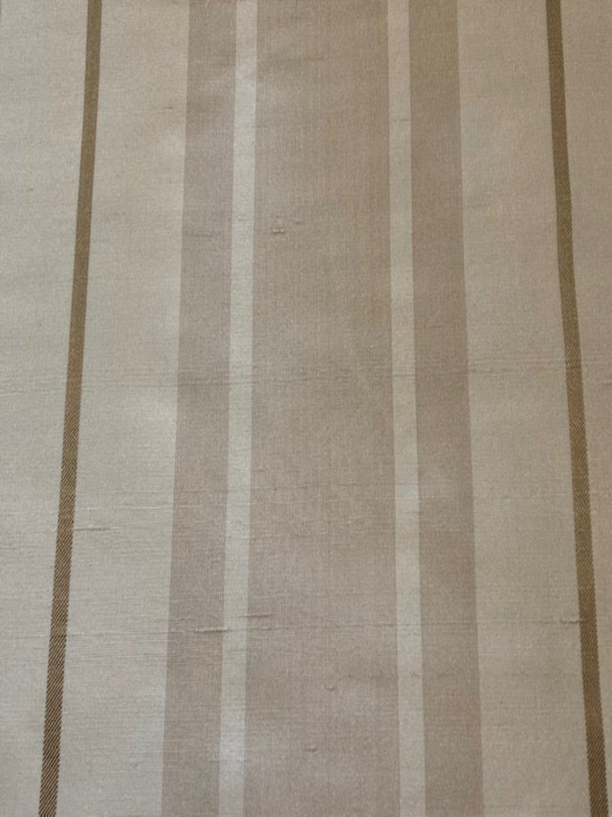 Coffee Silk Dupion Stripe