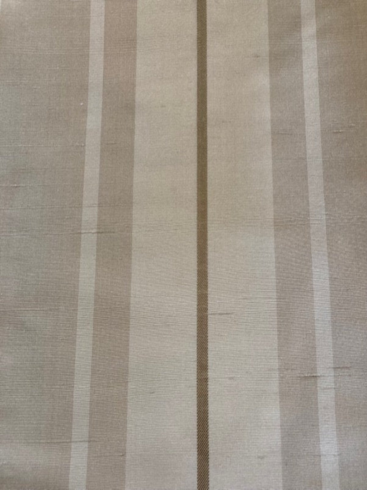 Coffee Silk Dupion Stripe