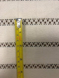 Chestnut Embroidered Stripe With Gold Lurex Detail on Cotton Twill