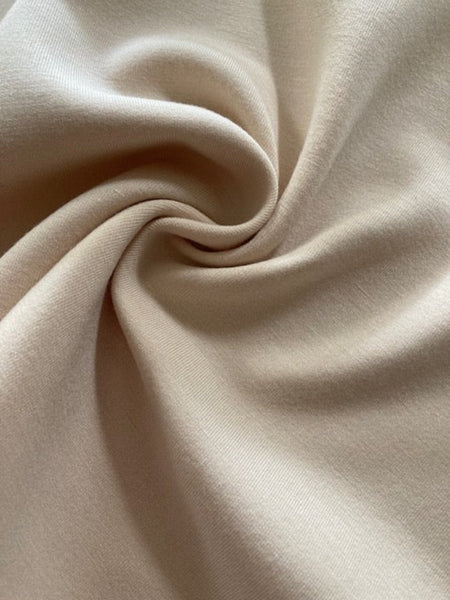 Champagne Smooth Thick Jersey -Recycled Polyester/Modal