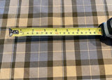 Dusty Blue/Coffee Twill Check Crisp handle, Dress Weight