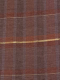 Shades of Heather/Dull Orange Check with Gold Lurex Stripe Firm Handle Furnishing