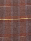 Shades of Heather/Dull Orange Check with Gold Lurex Stripe Firm Handle Furnishing