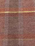 Shades of Heather/Dull Orange Check with Gold Lurex Stripe Firm Handle Furnishing