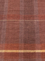 Shades of Heather/Dull Orange Check with Gold Lurex Stripe Firm Handle Furnishing