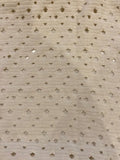 Cream Holed Tubular Knit 190cm Wide