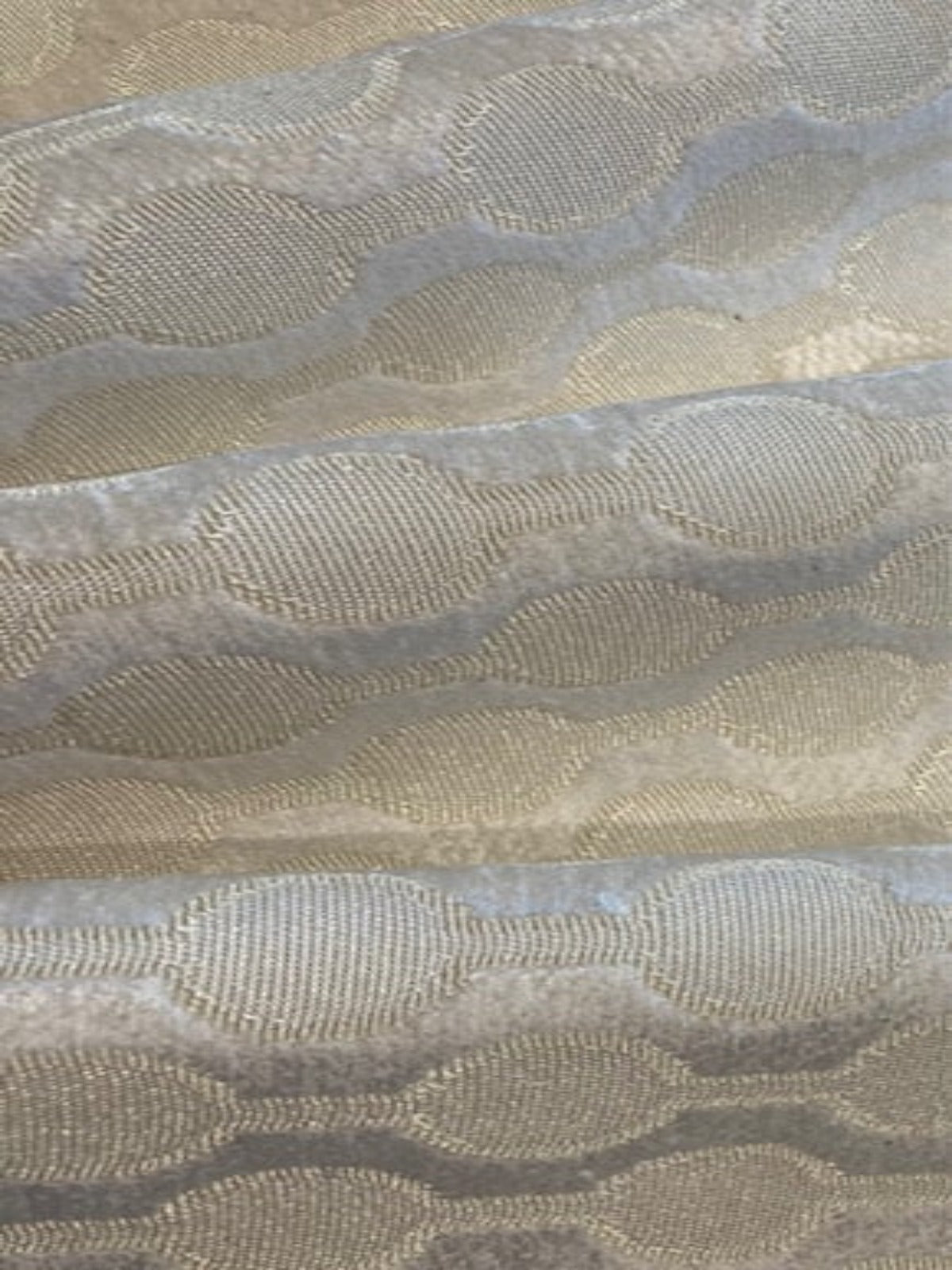 Ivory linked Spot Jacquard