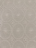 Ivory Circle & Star Embroidery Broderie Anglais