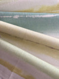 Citrus Blurred Stripe on Cotton Furnishing