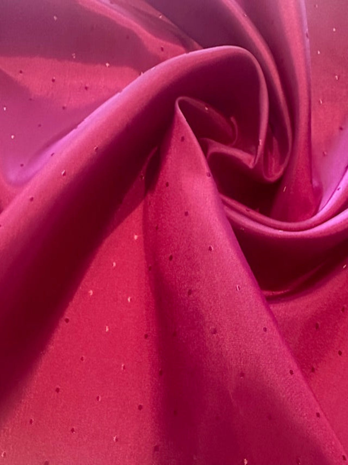 Claret Taffeta Lining with Self Coloured Dot