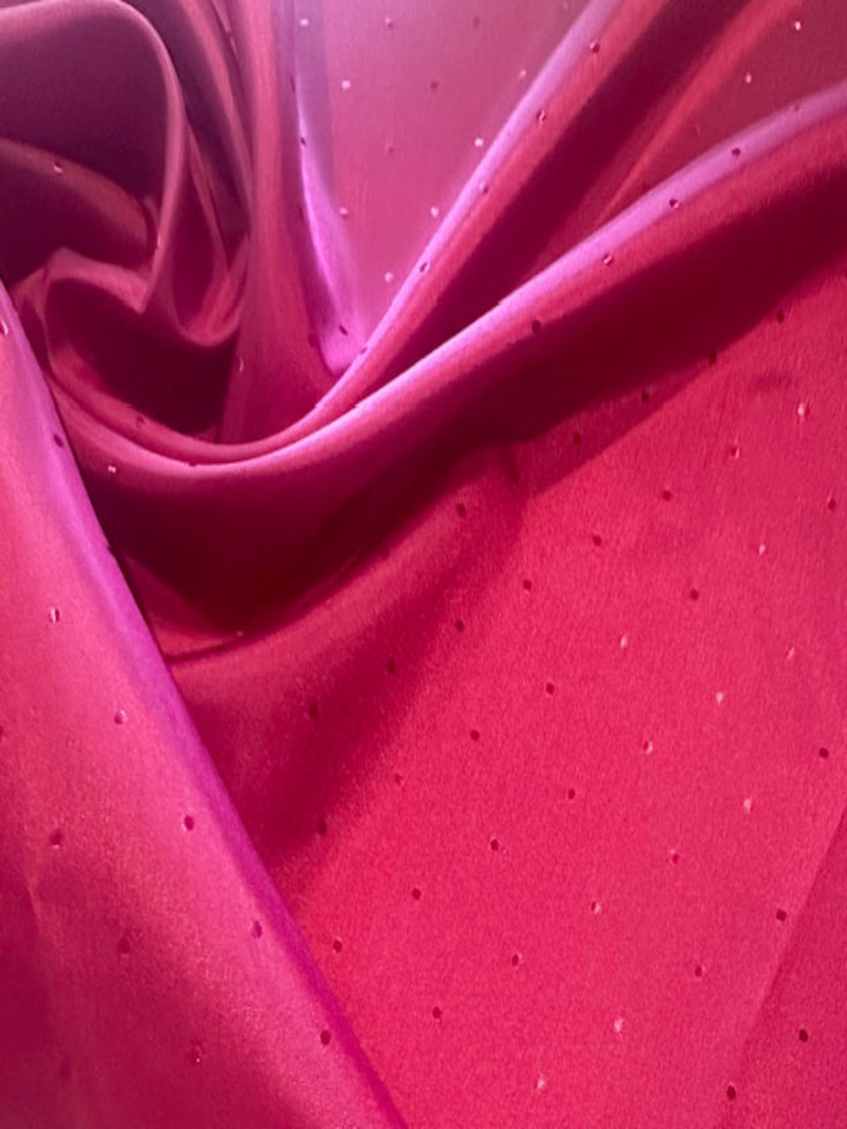 Claret Taffeta Lining with Self Coloured Dot