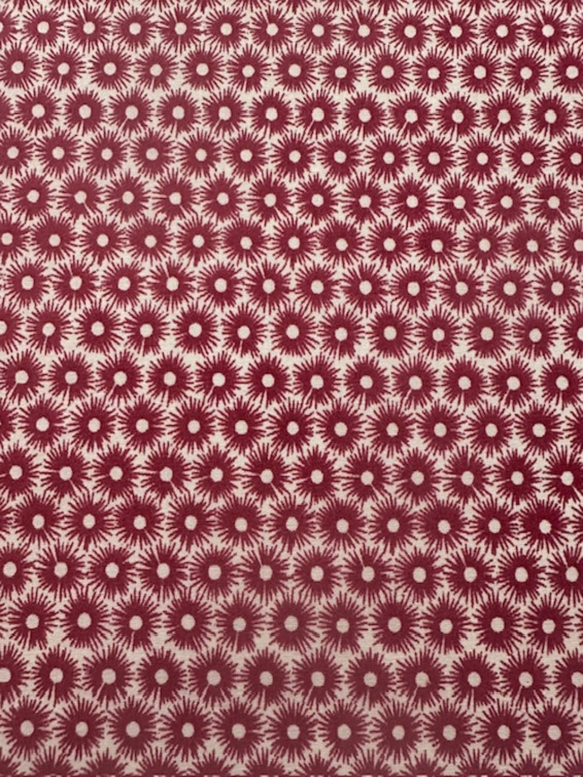 Claret Star on Cotton Lawn