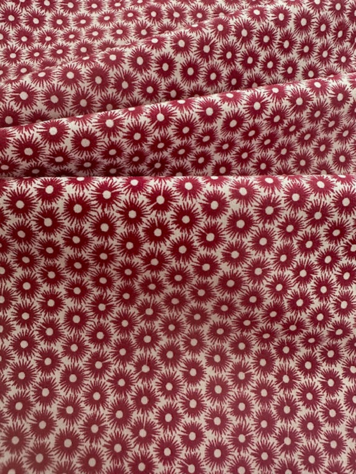 Claret Star on Cotton Lawn