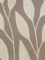 Nude on Ivory Trailing Leaf Print on Cotton "Natasha Marshall"