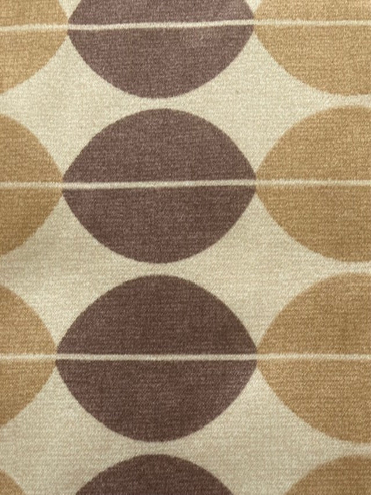 Strings of Abstract Coffee Beans with Orange Semi Plain Borders