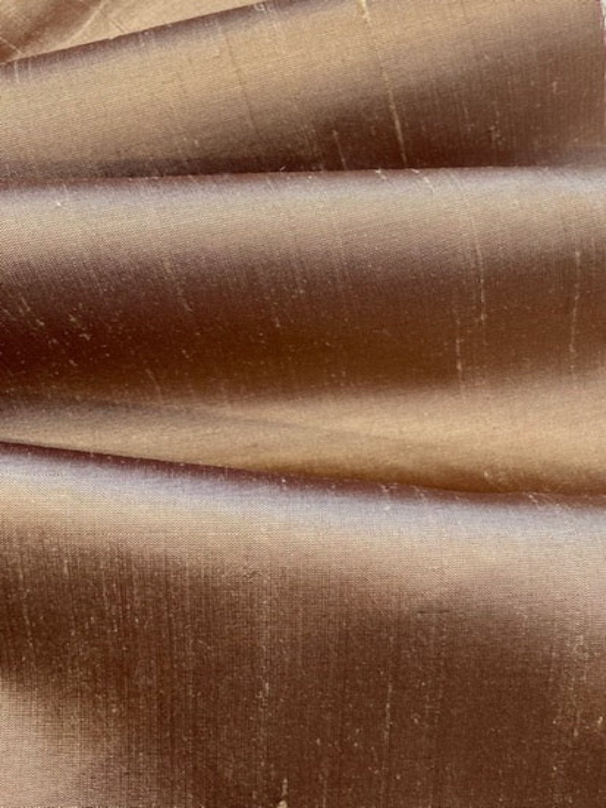 Coffee/Claret Irridescent Silk Dupion