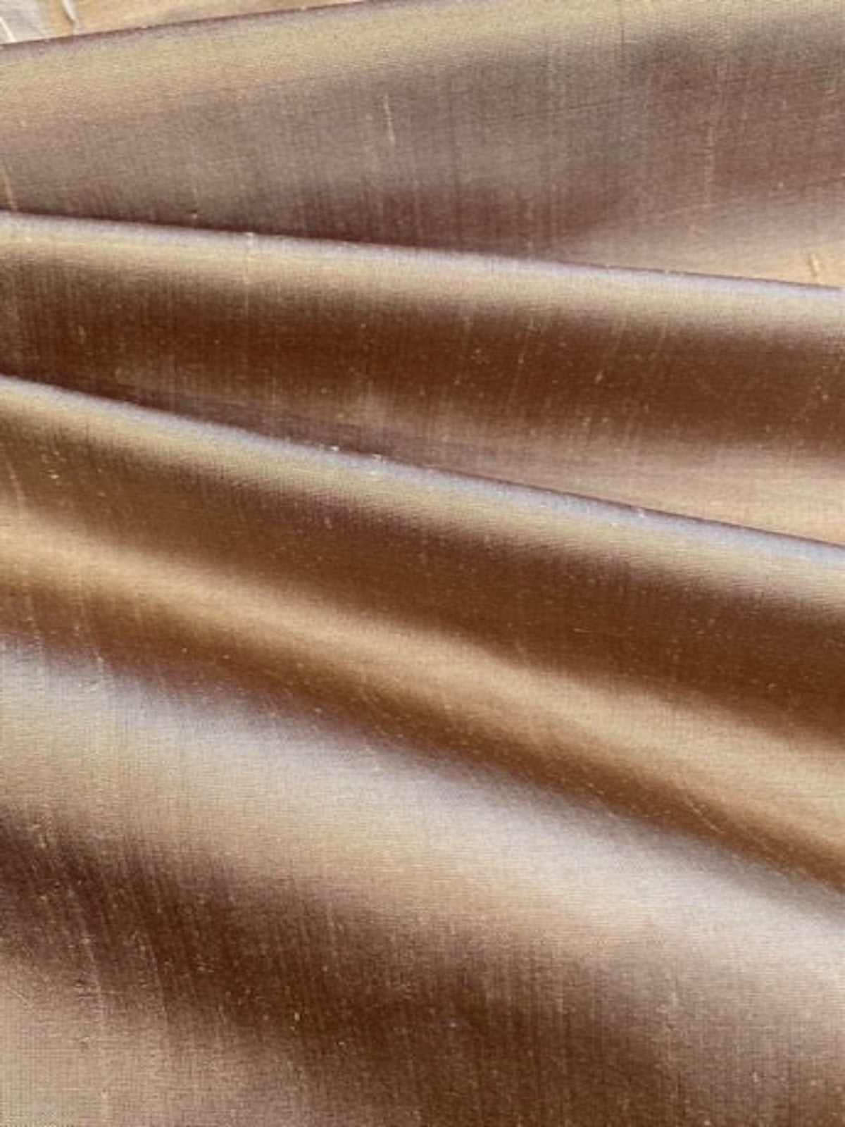 Coffee/Claret Irridescent Silk Dupion