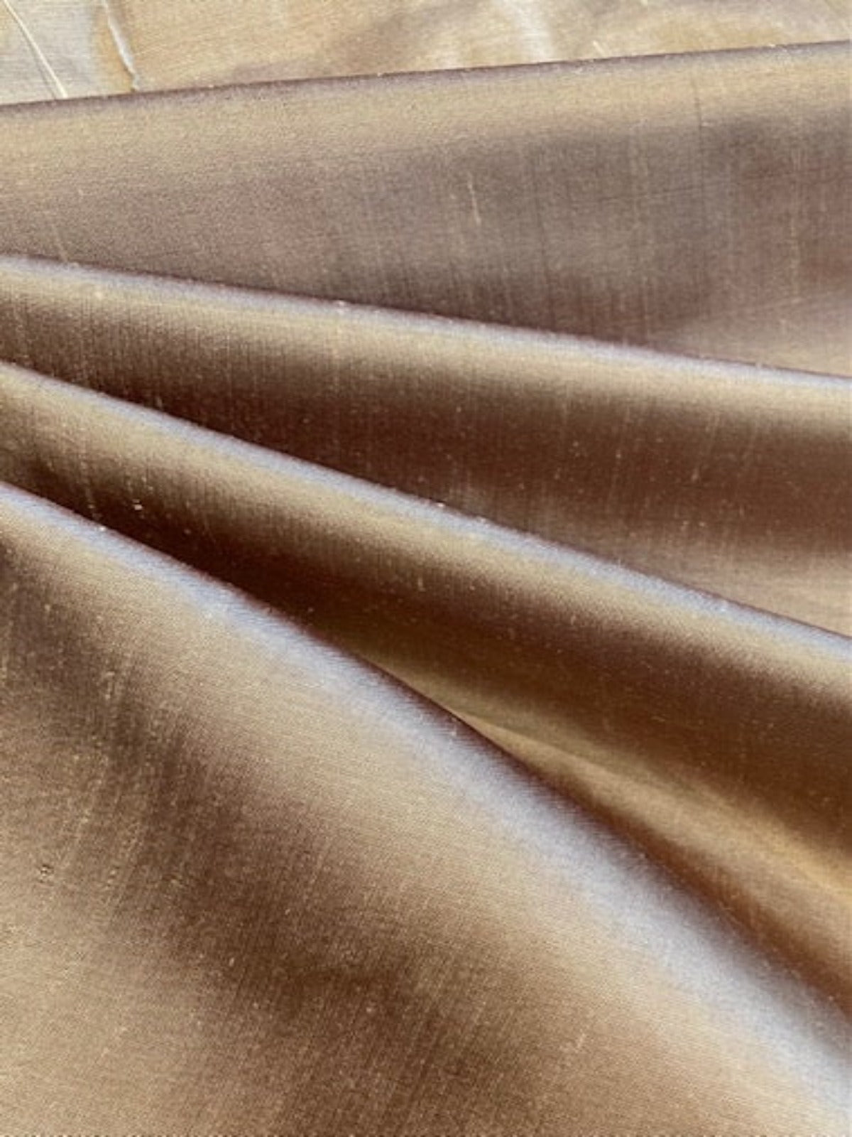 Coffee/Claret Irridescent Silk Dupion