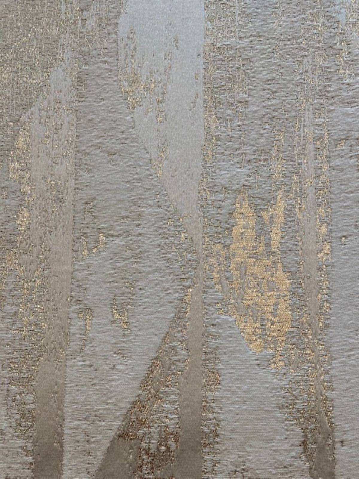 Cream Interlocking Triangles with Gold Lurex Detail