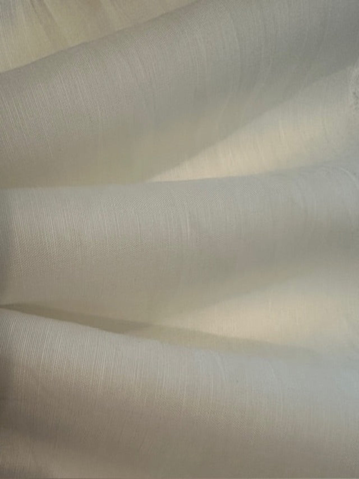 Ivory Lightweight Slubbed Linen, Smooth Soft Handle