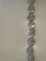 Crystal Twisted Effect Trimming 2cm Wide