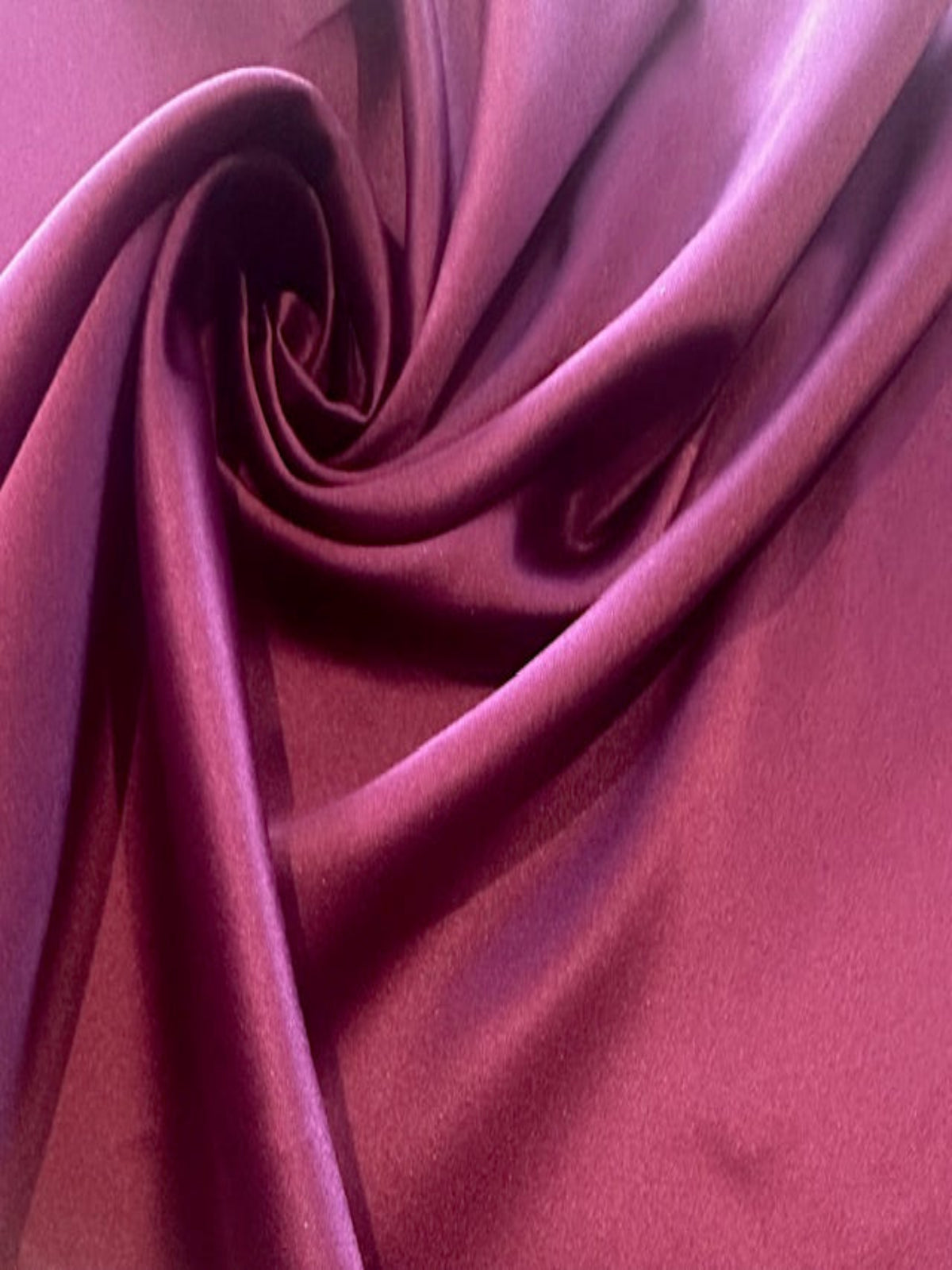 Deep Purple Silky Satin Lining with Stretch, Recycled Yarn