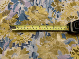 Deep Lime Allover Flowers on Linen Mix " Multiyork - Mayfield"