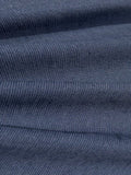 Denim Blue 2 Tone Linen/Cotton Mix with One Way Stretch