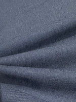 Denim Blue 2 Tone Linen/Cotton Mix with One Way Stretch