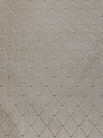 Ivory Diamond Jacquard with Silver Lurex Detail Firm Handle