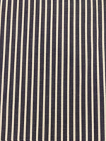 Dark Navy Cotton Stripe Shirting Weight