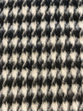 Black/White Dogtooth Wool Mix