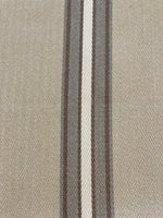 Linen/Dove Colour Herringbone Stripe. Stripe Run along the Fabric. "Sanderson - Saxon"