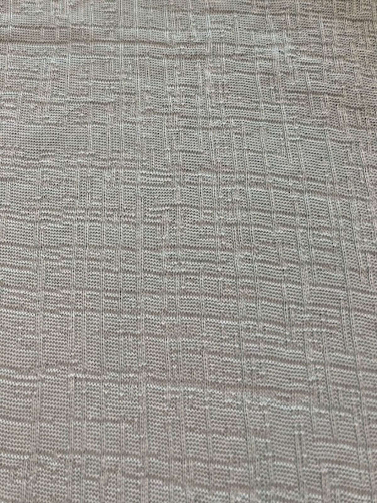 Duck egg Knitted Raised Check Look