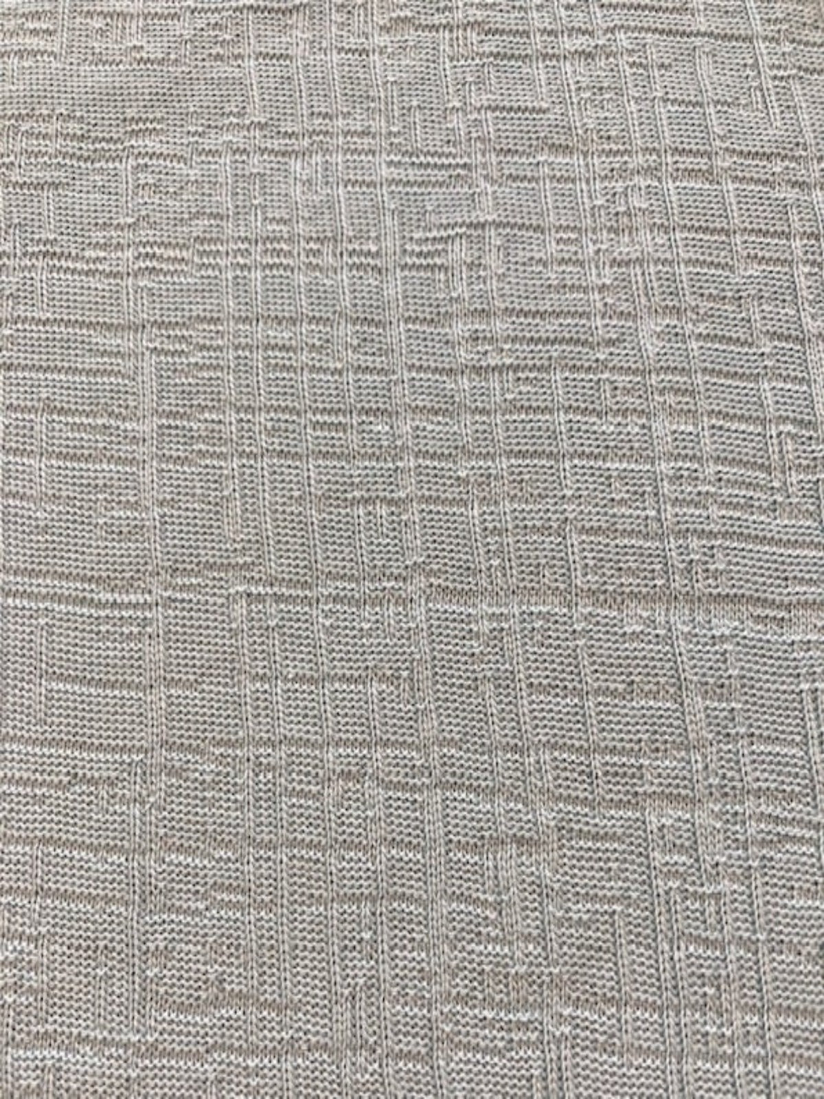 Duck egg Knitted Raised Check Look