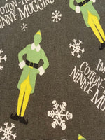 Ninny Muggins Elf on Bottle Cotton Poplin